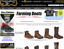 Tablet Screenshot of farmingboots.com